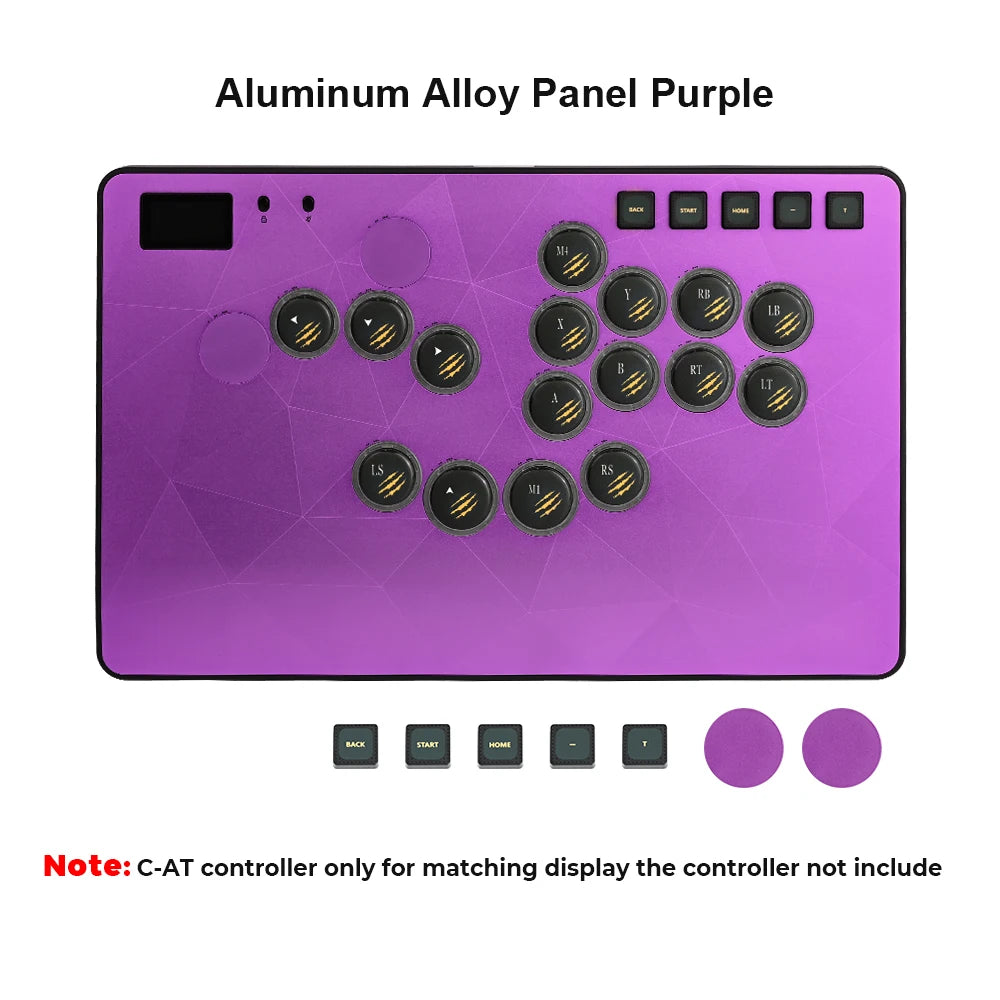 Haute42 C-AT Magnetic Aluminum Alloy Panel With Laser-Etched Diamond Pattern For Hauyepad C-AT Controller Replaceable Panel