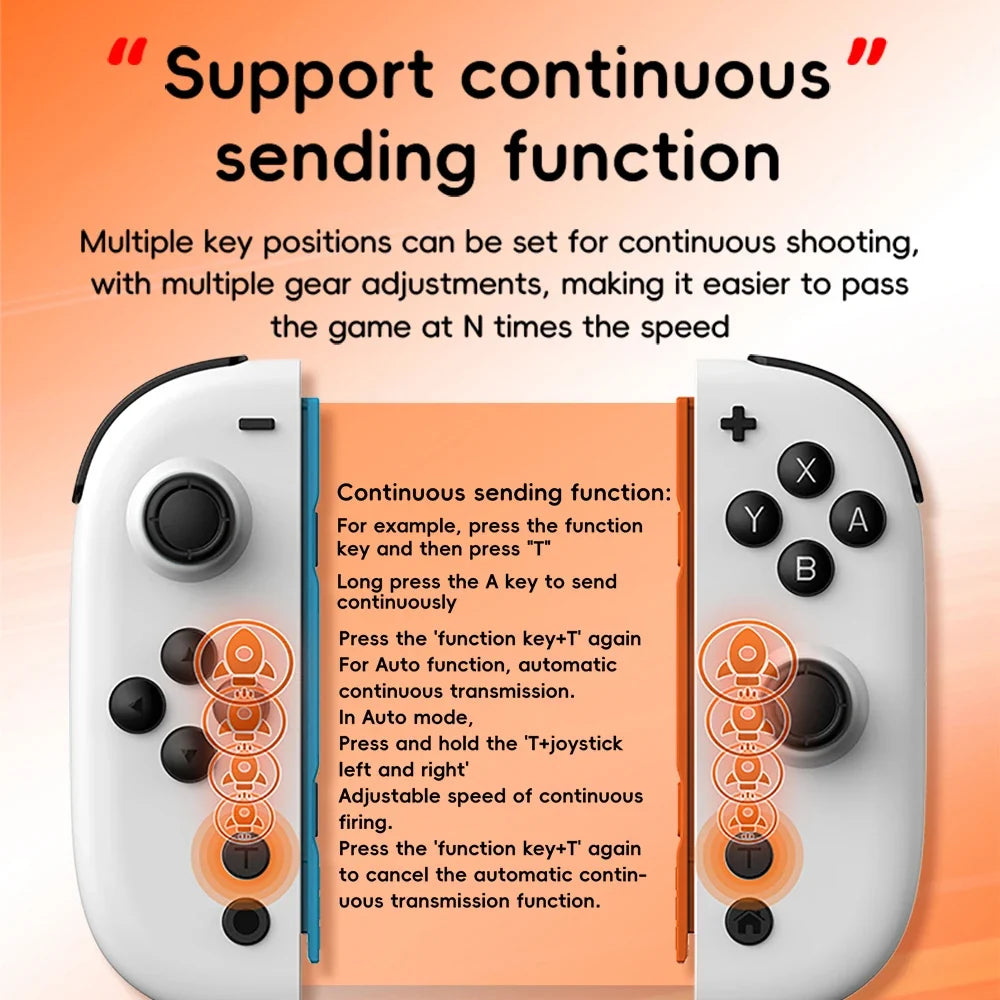 JOY 05 Wireless Bluetooth Controller for Nintendo Switch, RGB