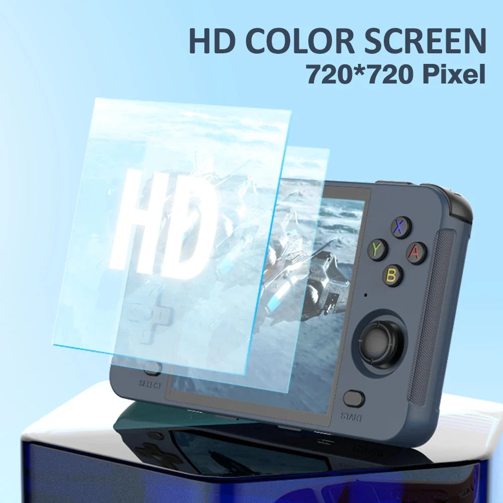 1.8GHz Chips Retro Handheld Video Game Console R40S 720*720 4" IPS Screen Built-in WIFI Bluetooth 64-Bit RK3566 Birthday Gifts
