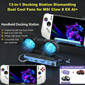 13-in-1 Steam Deck Dock for MSI Claw 8 EX AI+, Dual Fans, 4K60