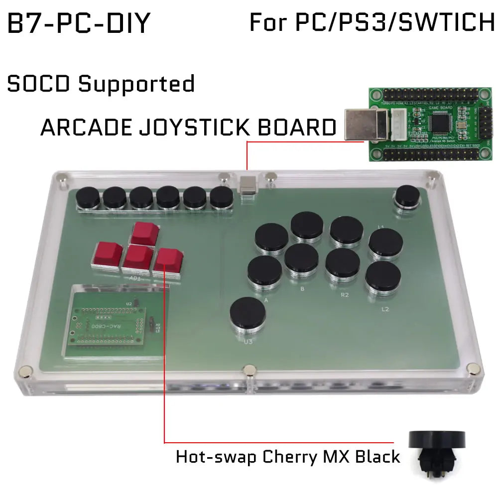 FightBox B7 All-Button Leverless Controller for PC/PS4/PS5