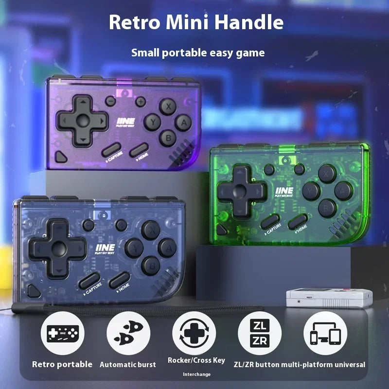 IINE Mini Retro Ananke Controller, Turbo, Interchangeable Stick