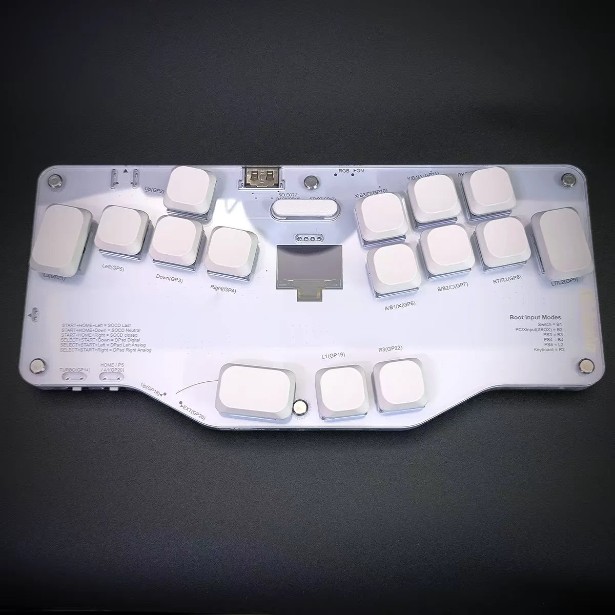 Mixbox One Handed Mechanical Keyboard, Hot Swap RGB Wired