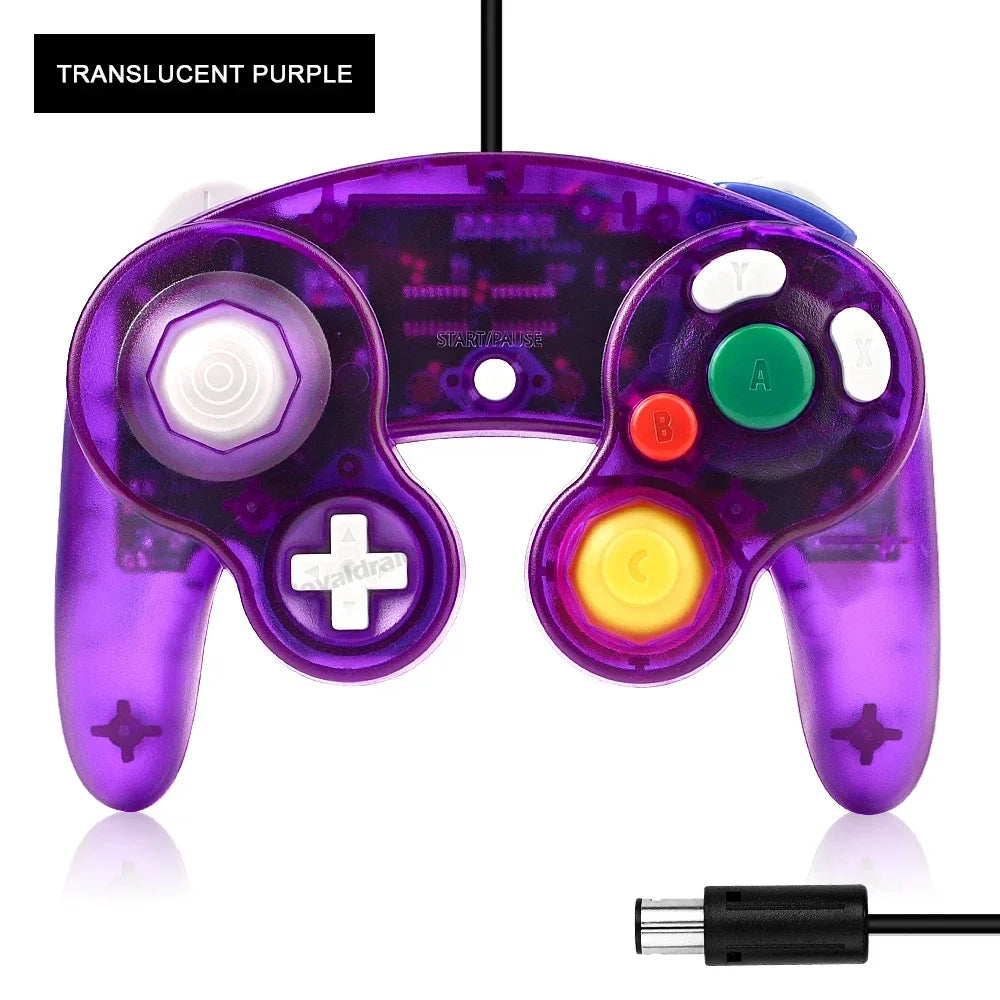 NGC-002 8 Colors Transparent Wired Controller for GameCube