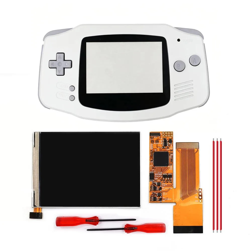 3.2 inch V2 IPS LCD Screen Backlight Backlit 10 Levels Brightnesss MOD For GameBoy Advance GBA Console