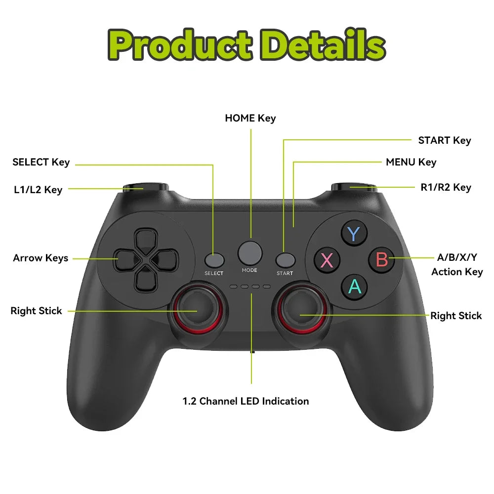 JMachen 2.4G Wireless Controller for Windows PC PS3 Android TV