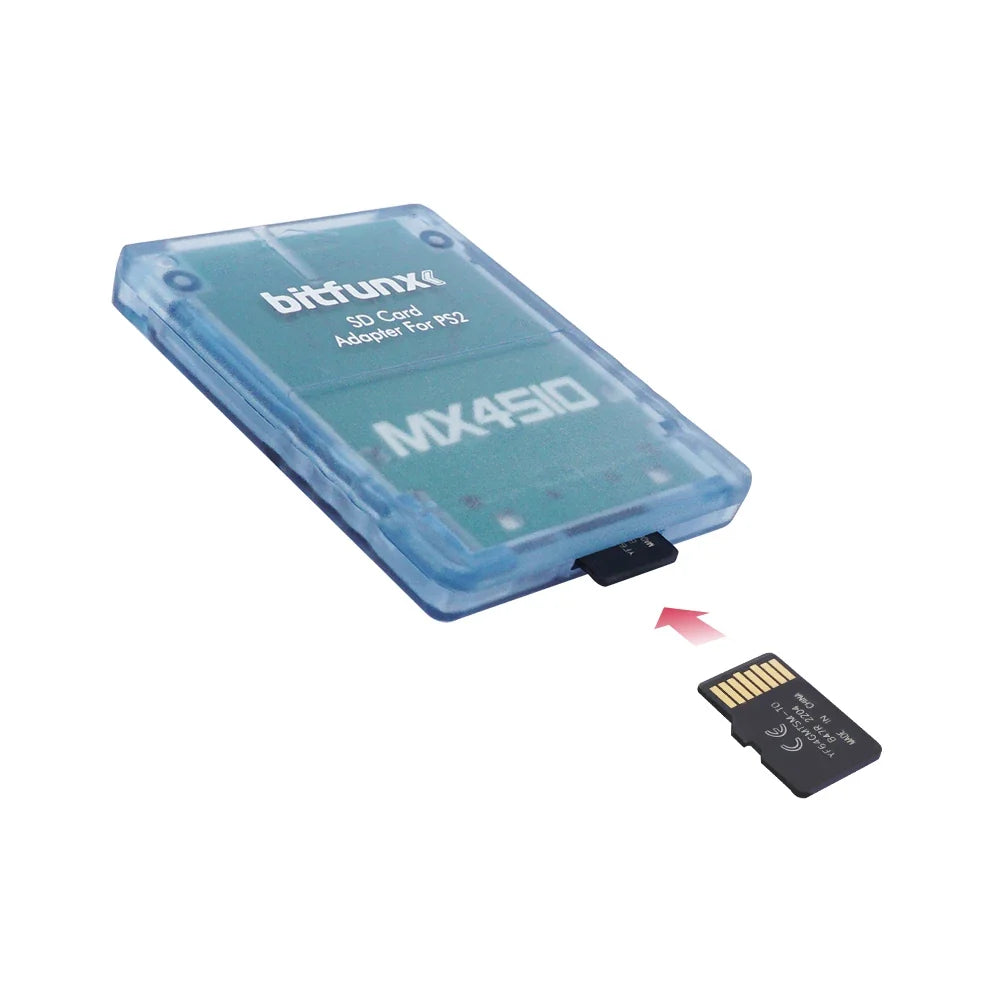 BitFunx MX4SIO Adapter for PS2, SIO2SD TF/SD Card Slot