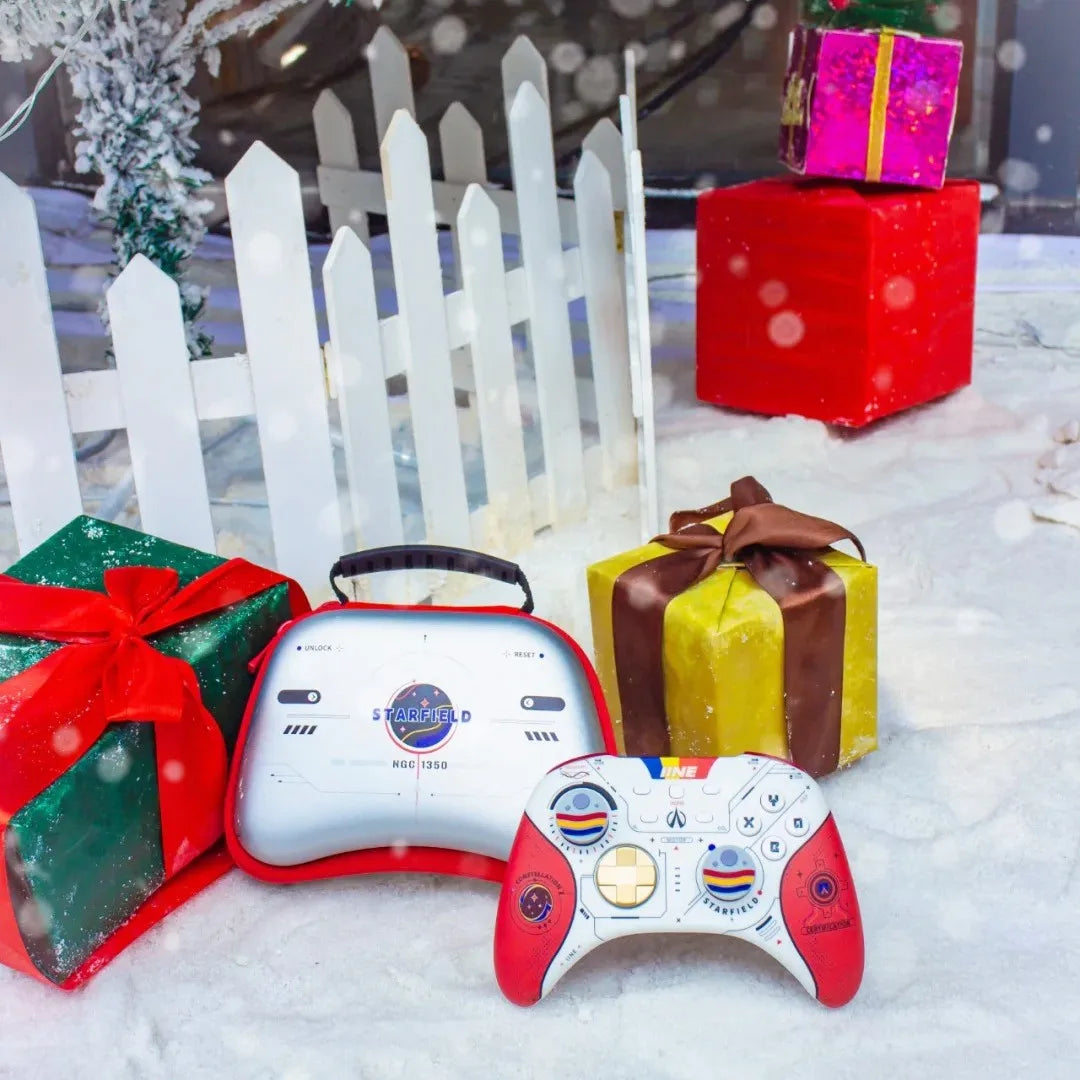 IINE Ares Starry Sky Bluetooth Wireless Gamepad Joystick Hall Magnetic NFC Game Handle Controller for PC Steam Switch xbox NS