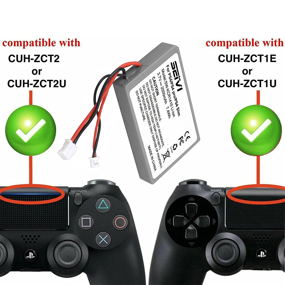 New PS4 Controller Battery for Sony PlayStation 4 DualShock4 V1 V2 CUH-ZCT1E CUH-ZCT2 Wireless Controller