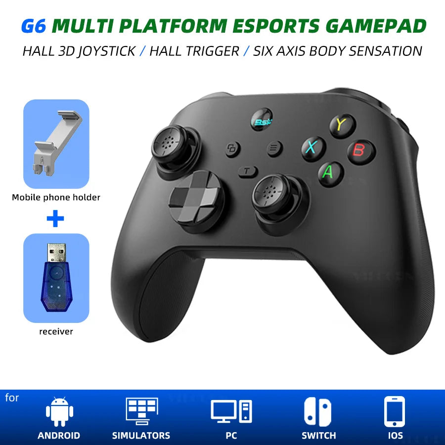 VILCORN G6 Wireless Hall Controller for Phone, PC and Switch