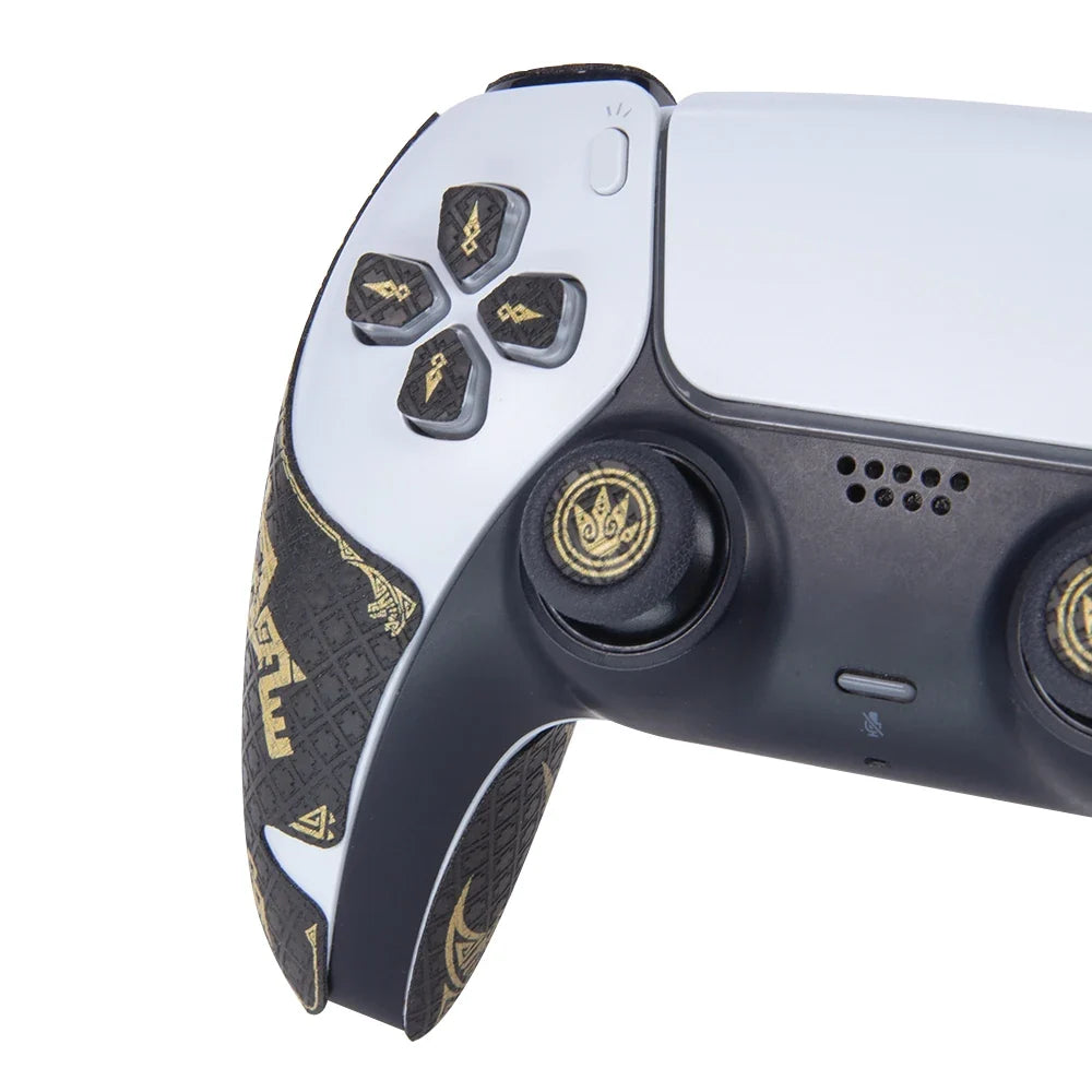 FINALORD PS5 DualSense Controller Grip Tape, Non-Slip, Gold