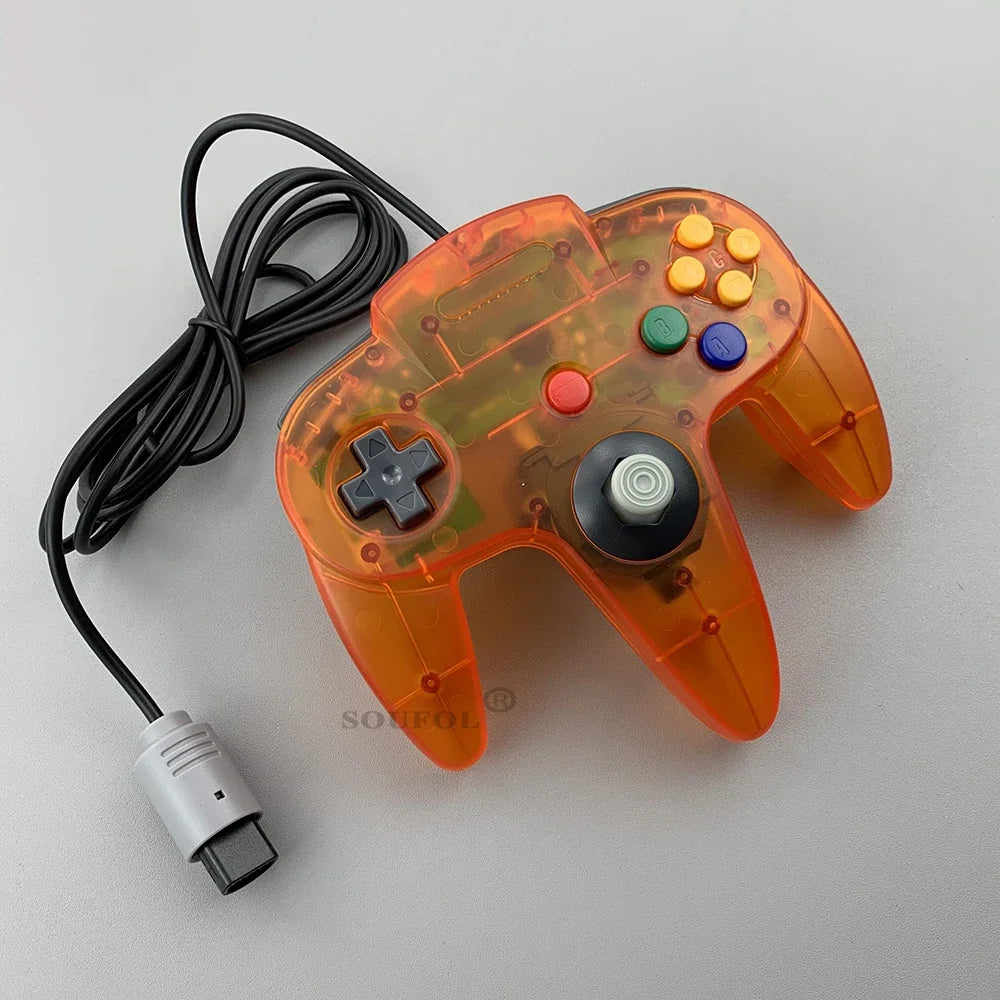 Wired Gamepad For NS 64 Host N64 Controller Gamepad Joystick For Classic Nintend 64 Console Games For Mac Computer PC