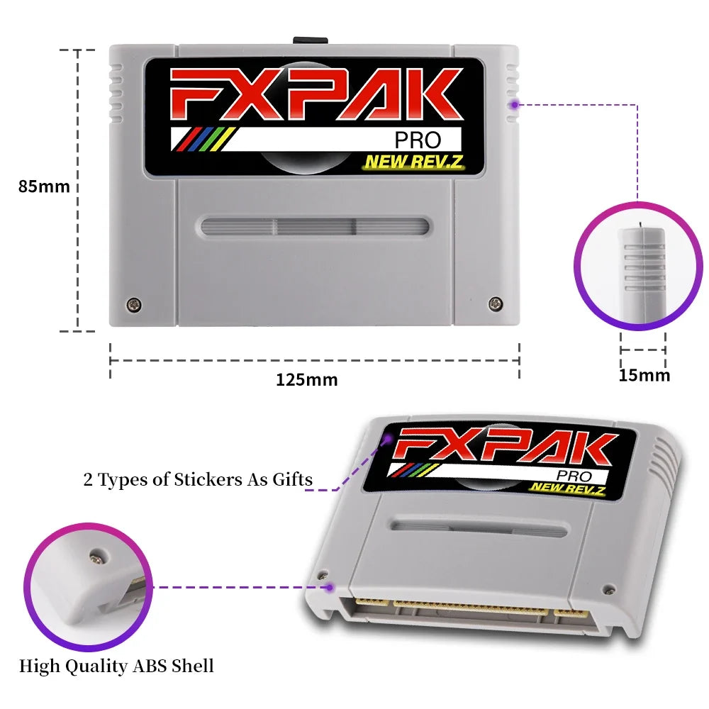 FXPAK Pro 5000 in 1 Game Card for SNES, Rev. Z, 16G Card