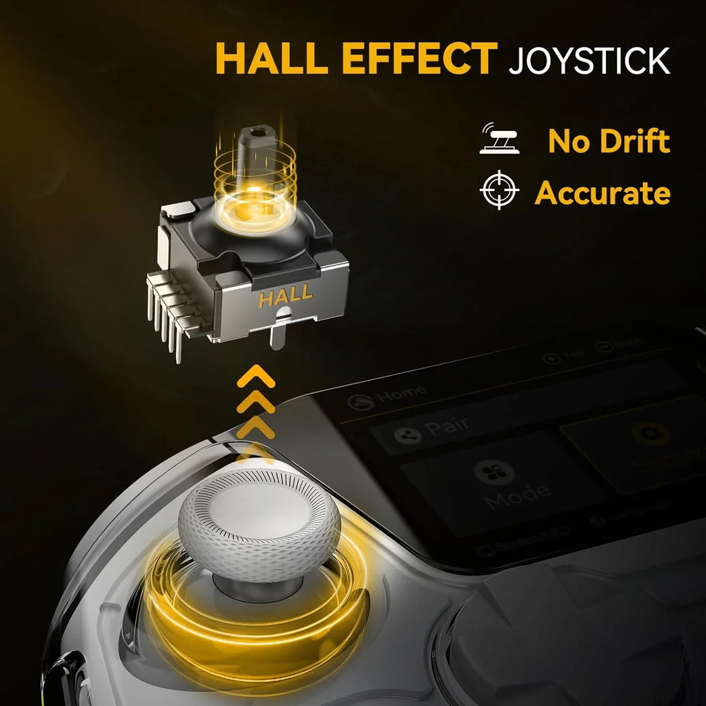 MANBA ONE 50 Wireless Controller with 2 Inch Screen, Hall Stick