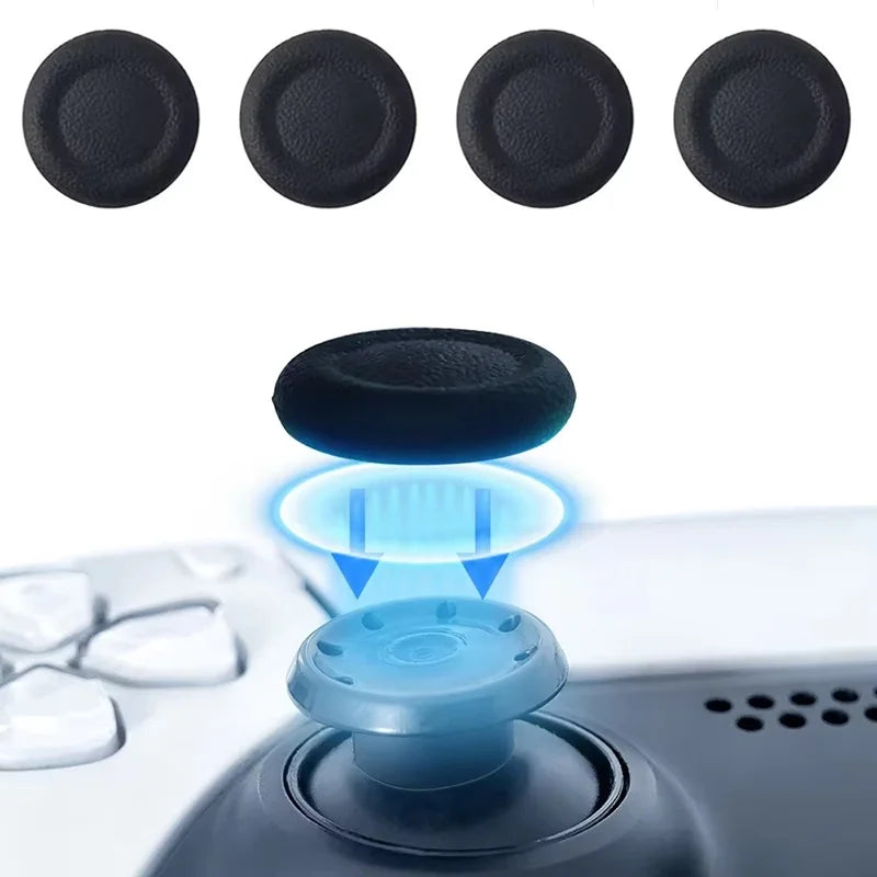 2-6 Pcs Replacement Thumbstick Caps For PS5/PS4 Controller Soft Silicone Anti-Slip Joystick Cover Gamepad Repair Accessories Set