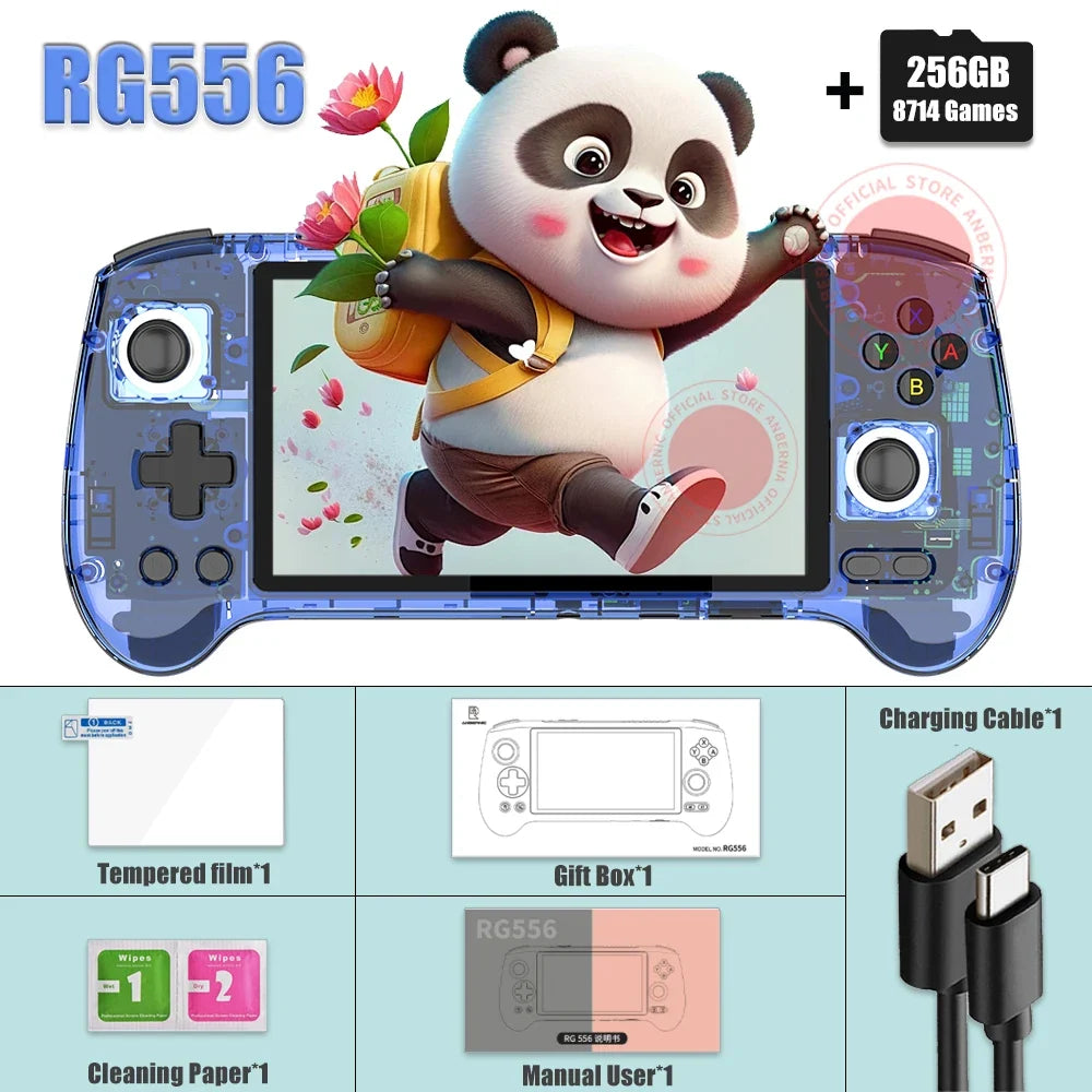 ANBERNIC RG556 Handheld Console 5.48-Inch AMOLED Android 13