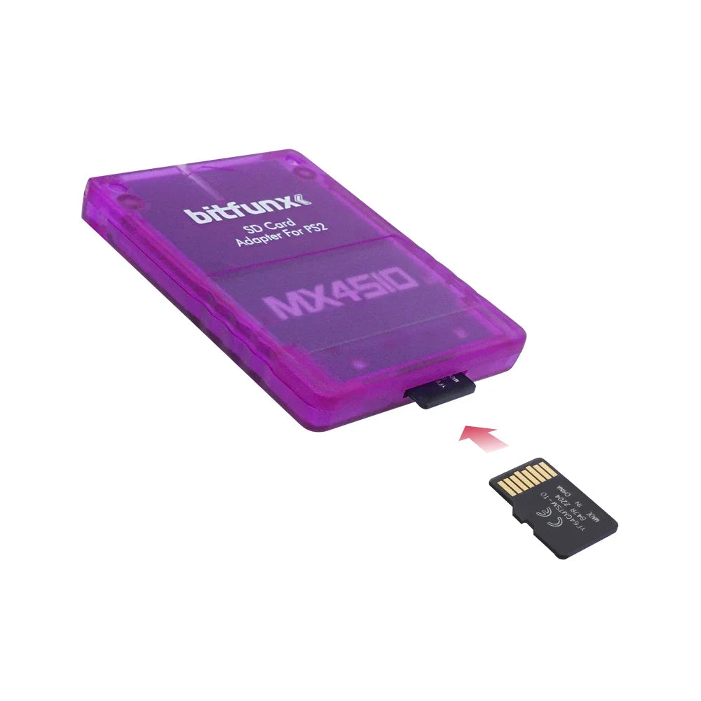 BitFunx MX4SIO Adapter for PS2, SIO2SD TF/SD Card Slot