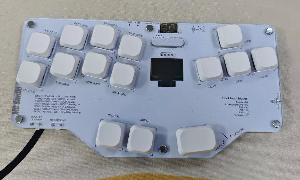 Mixbox Right Hand Combat Keyboard Customized RGB Ergonomics Wired Keyboard Low Axis Hot-swap Joystick Keyboard Accessories Gifts