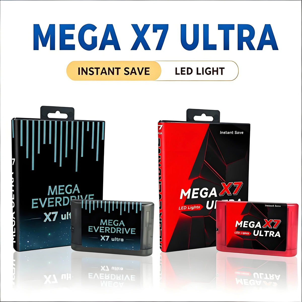 Mega X7 Ultra Flash Cartridge for Sega Genesis / Mega Drive