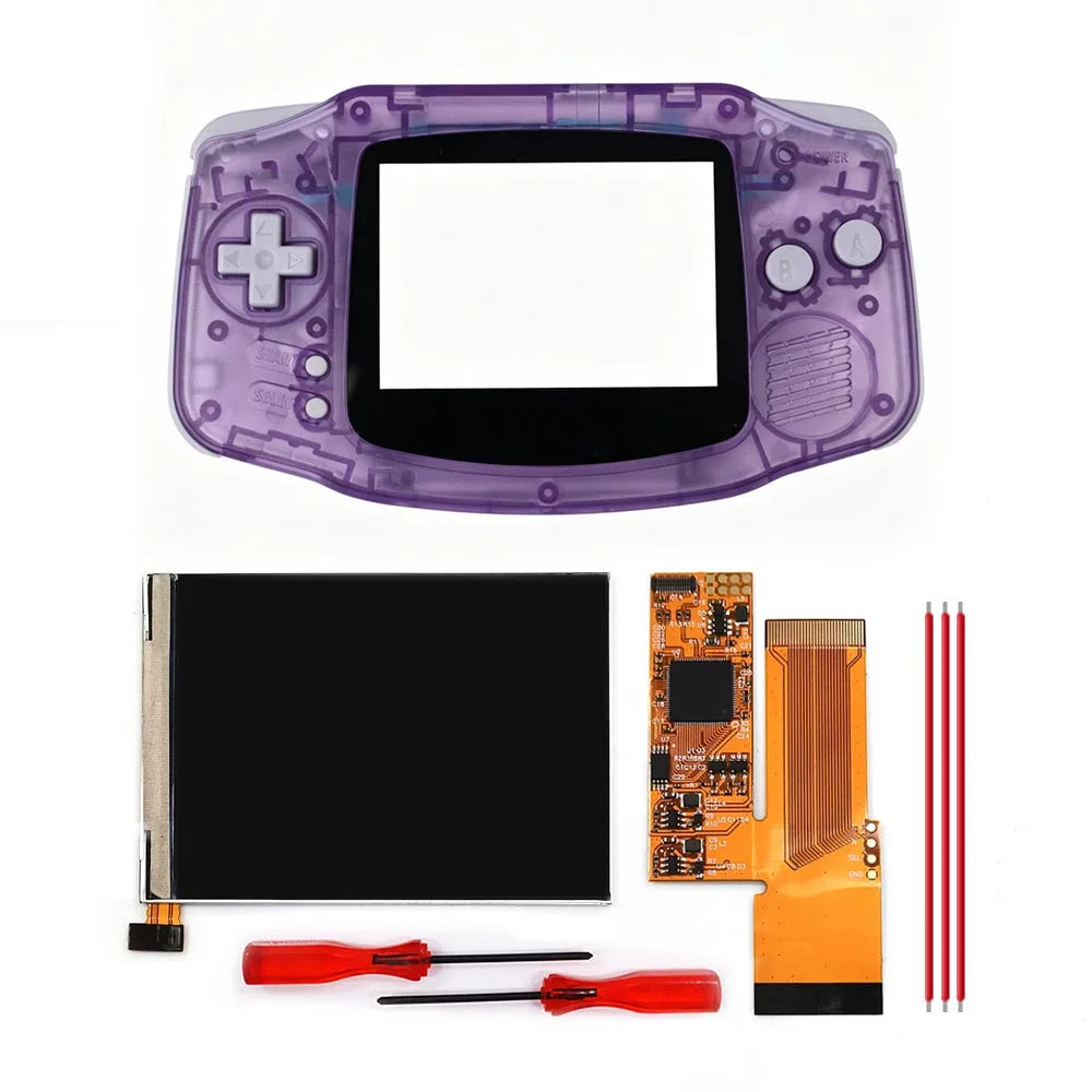 3.2 inch V2 IPS LCD Screen Backlight Backlit 10 Levels Brightnesss MOD For GameBoy Advance GBA Console