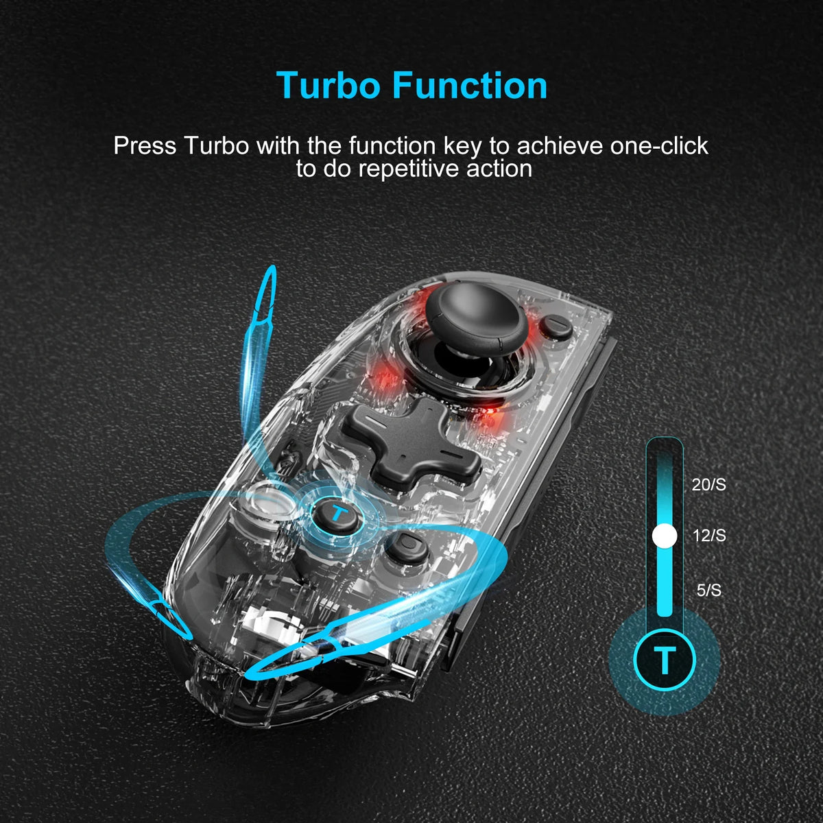 LinYuvo KS58 8 LED Joypad Wireless Controller for Switch OLED
