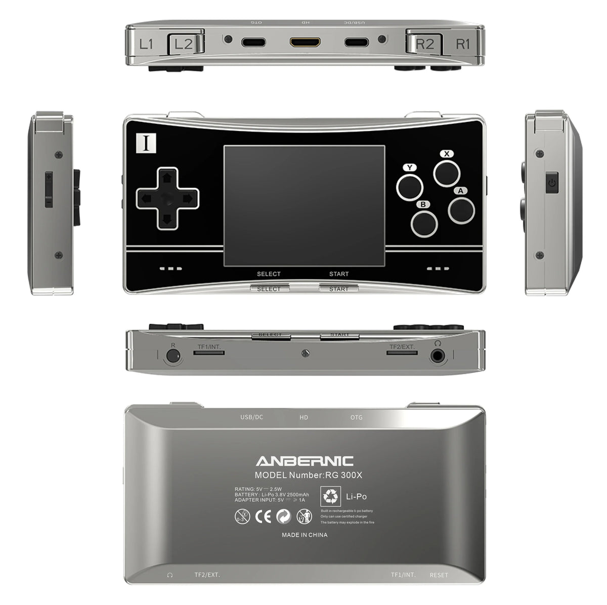 ANBERNIC RG300X Handheld Console with 64G TF Card, 5000 Games