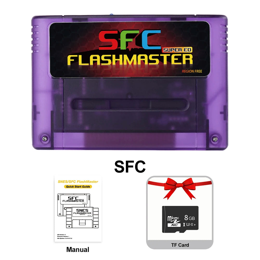 3000 in 1 V1.2 Super Everdrive With 8GB TF Card Game Cartridge For Nintendo SNES SFC Game Console 2026 NEW