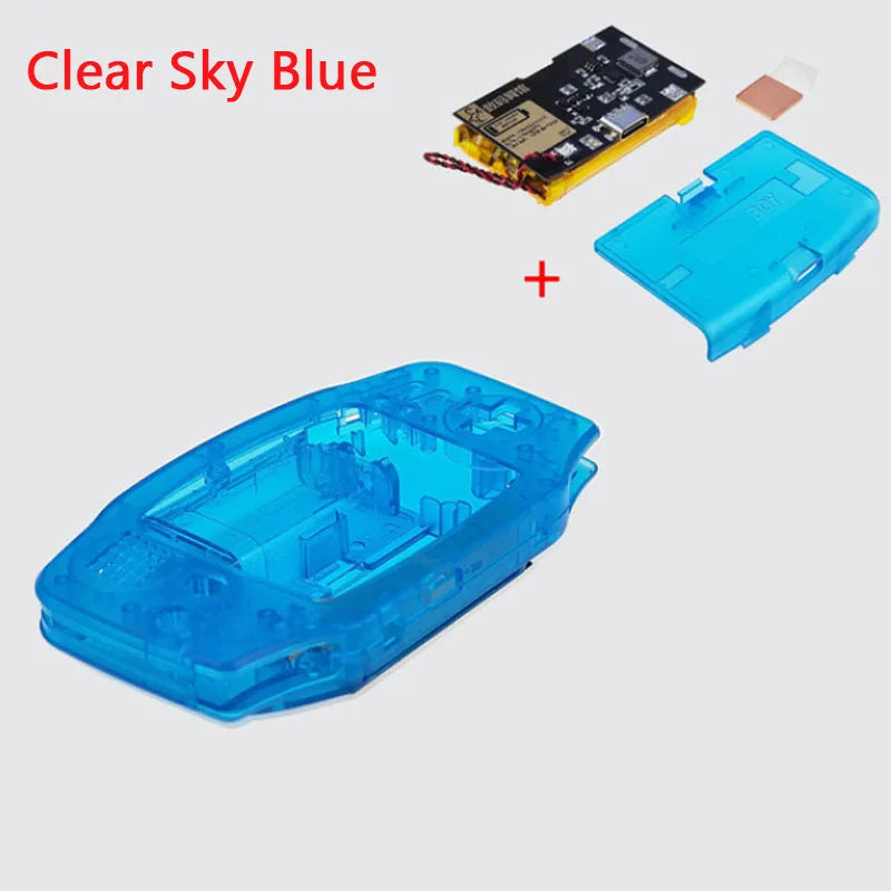 1800mAh Lithium Battery for GBA IPS V3 LCD Kits with Shell Cover