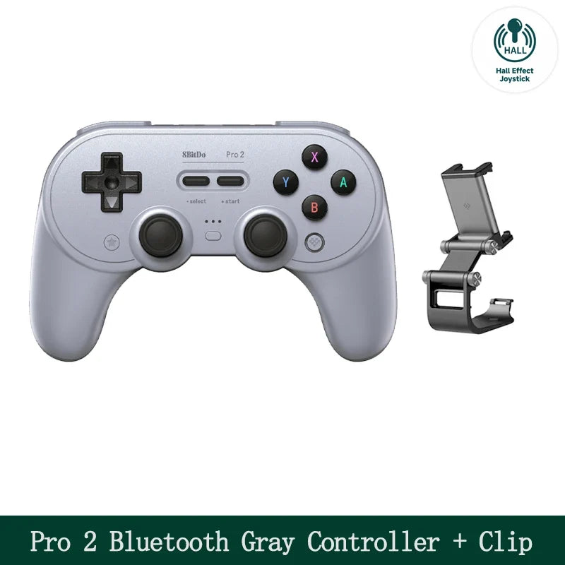 8BitDo Pro 2 Bluetooth Gamepad with Hall for Switch, PC, Android
