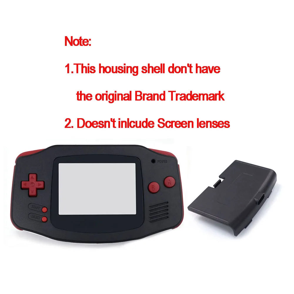 Replacement Housing Shell With USB-C Battery Cover With Buttons Rubber For HISPEEDIDO Game Boy Advance GBA IPS V2/V5 Battery MOD