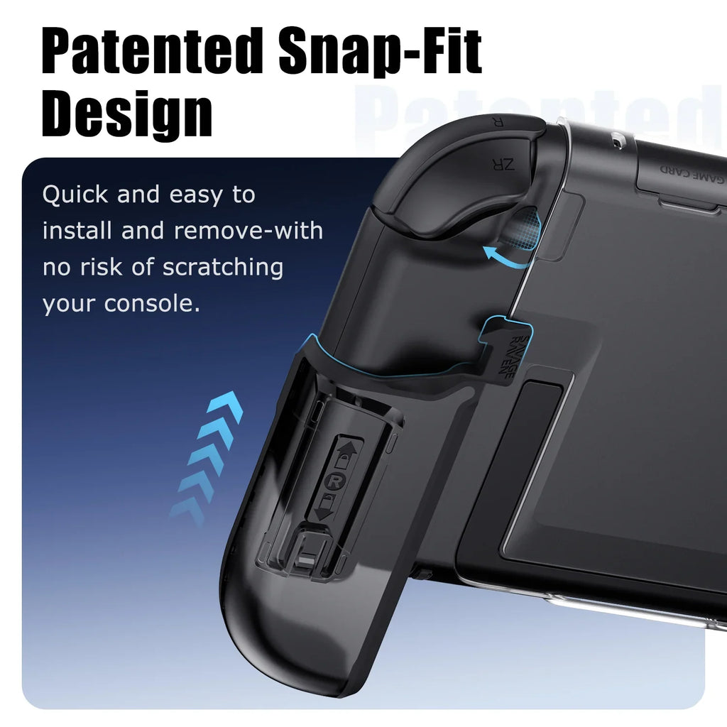 Savage Raven by Skull & Co. FissionGrip Dockable Revolutionary Split Protective Case for Nintendo Switch 2 Case Accessories