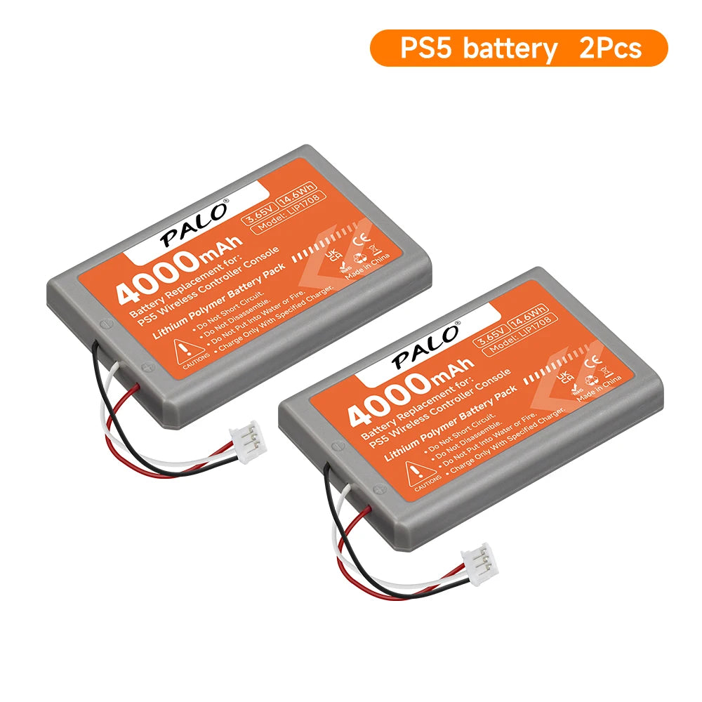 PALO 4000mAh Battery for PS5 Controller LIP1708, Rechargeable