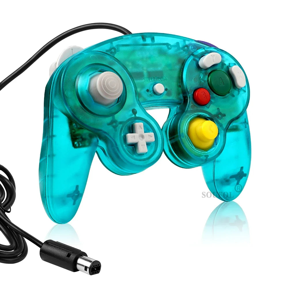 GameCube Transparent Wired Controller Gamepad, 1.5M Cable
