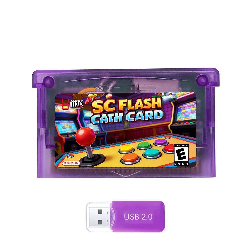 SC OSV2.0 Flash Card for NDS/GBA, 5000 in 1, Optional 8GB TF Card