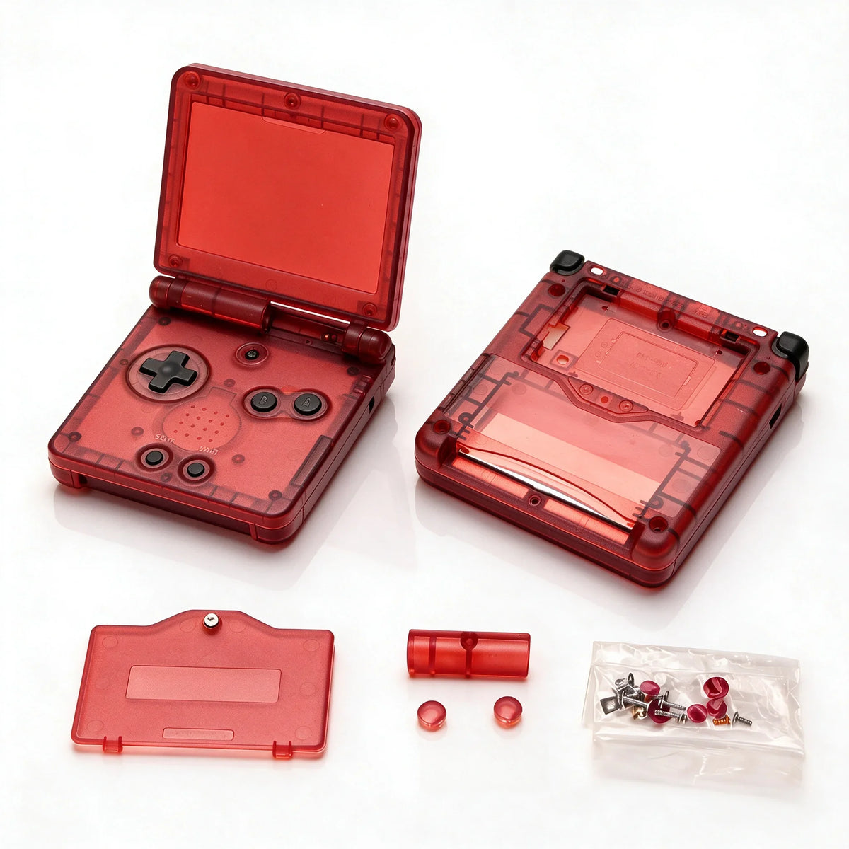 GBA SP Replacement Housing Shell, Solid & Clear Colors, DIY