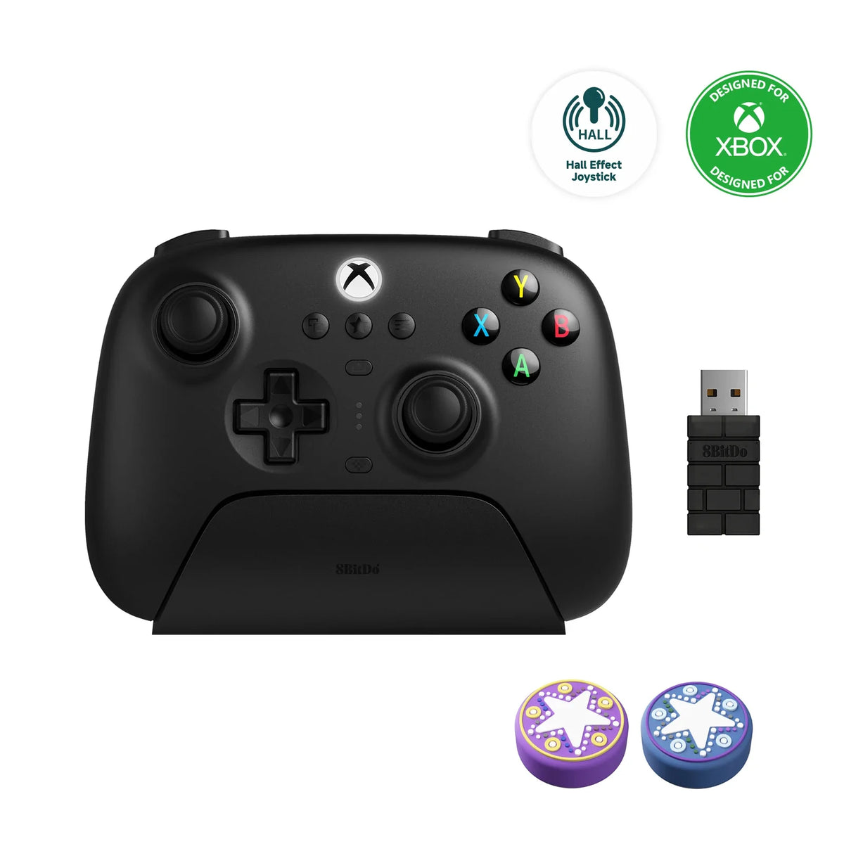8BitDo Ultimate 3-mode Controller Gamepad with Hall Effect Joysticks for Xbox Series X S, Xbox One, PC Windows 10 11 and Android