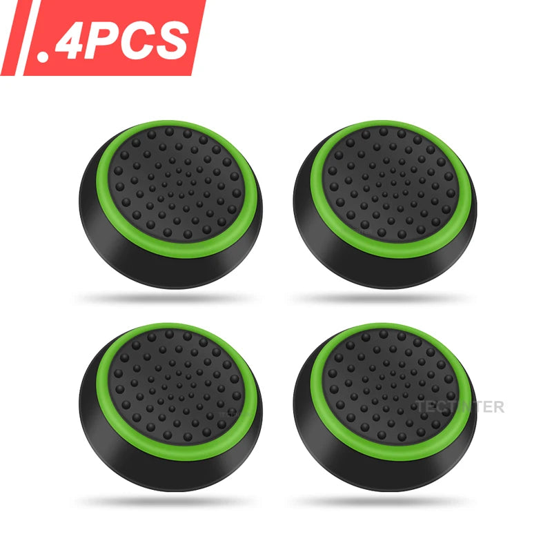 4Pcs Silicone Thumbstick Caps for PS5 PS4 PS3 Switch 2 Xbox