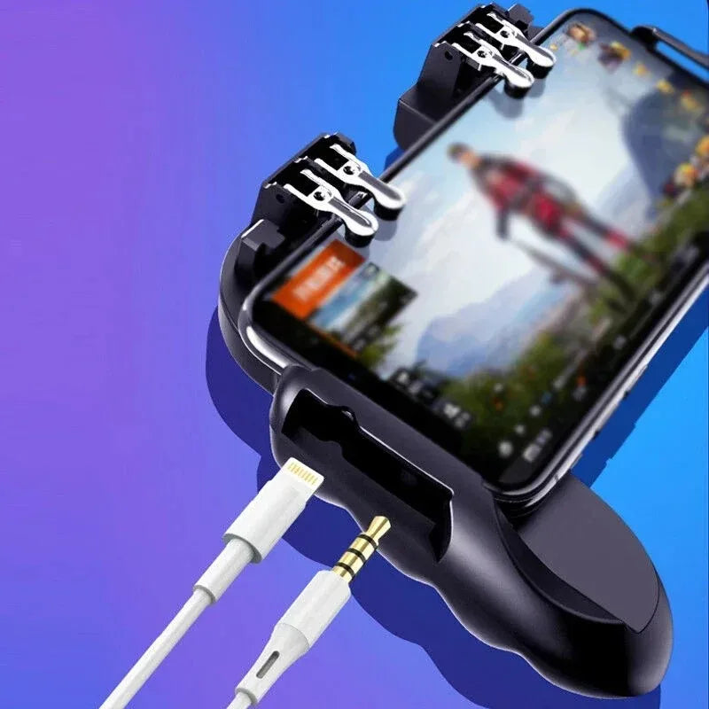 H9 Six Finger Mobile Phone Trigger Gamepad for PUBG, iOS Android