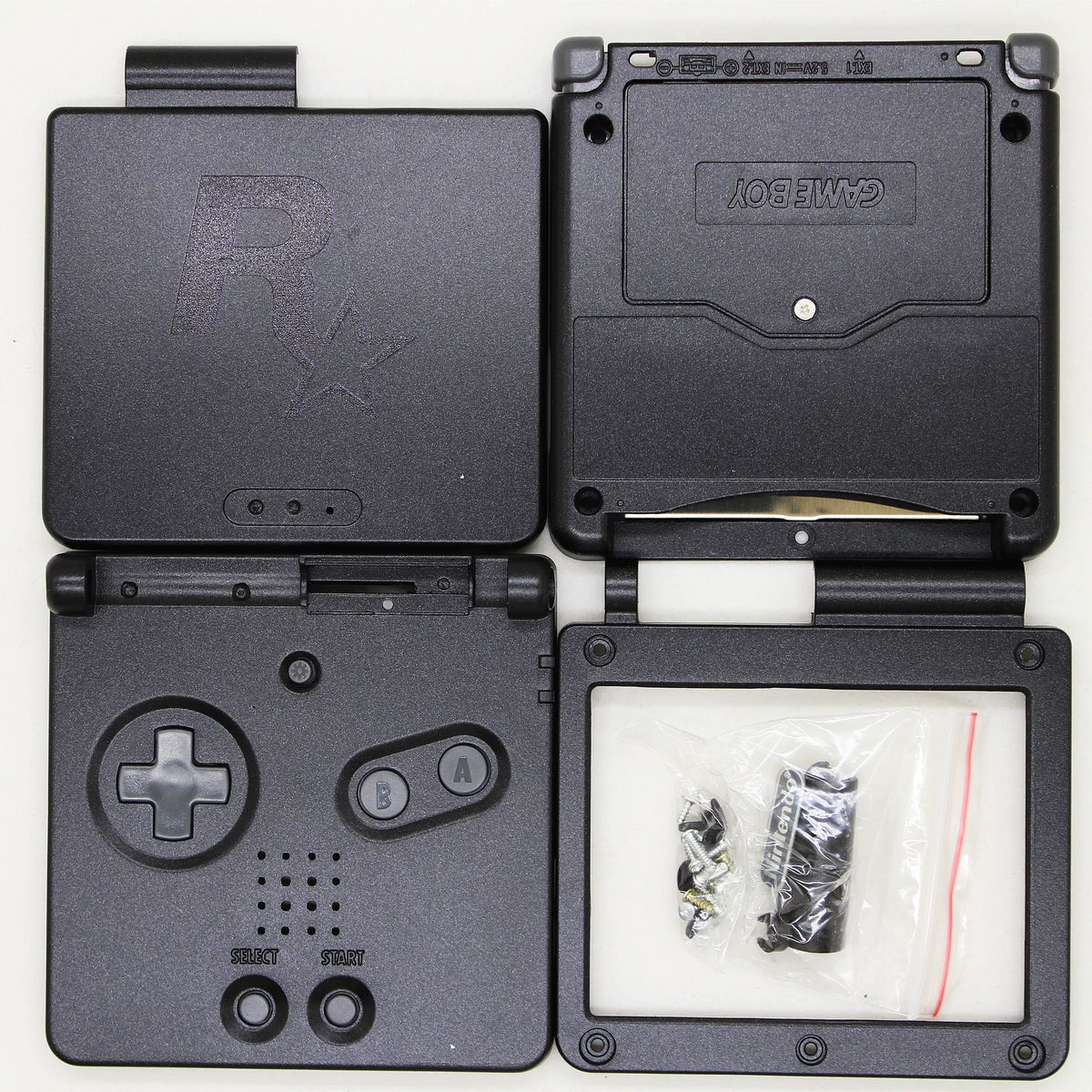 GBA SP (Game Boy Advance SP) Printed DIY Replacement Shell