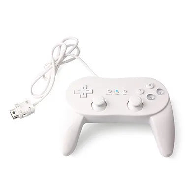 Classic Wired Game Controller for Wii Remote, White or Black