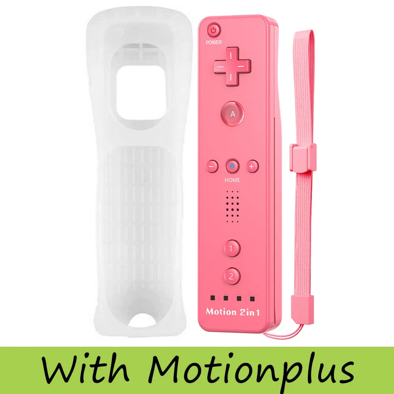 Controller Set For Nintendo Wii/Wii U 2 in 1 Wireless Remote Gamepad Joystick Optional Motion Plus Silicone Case Gaming Control