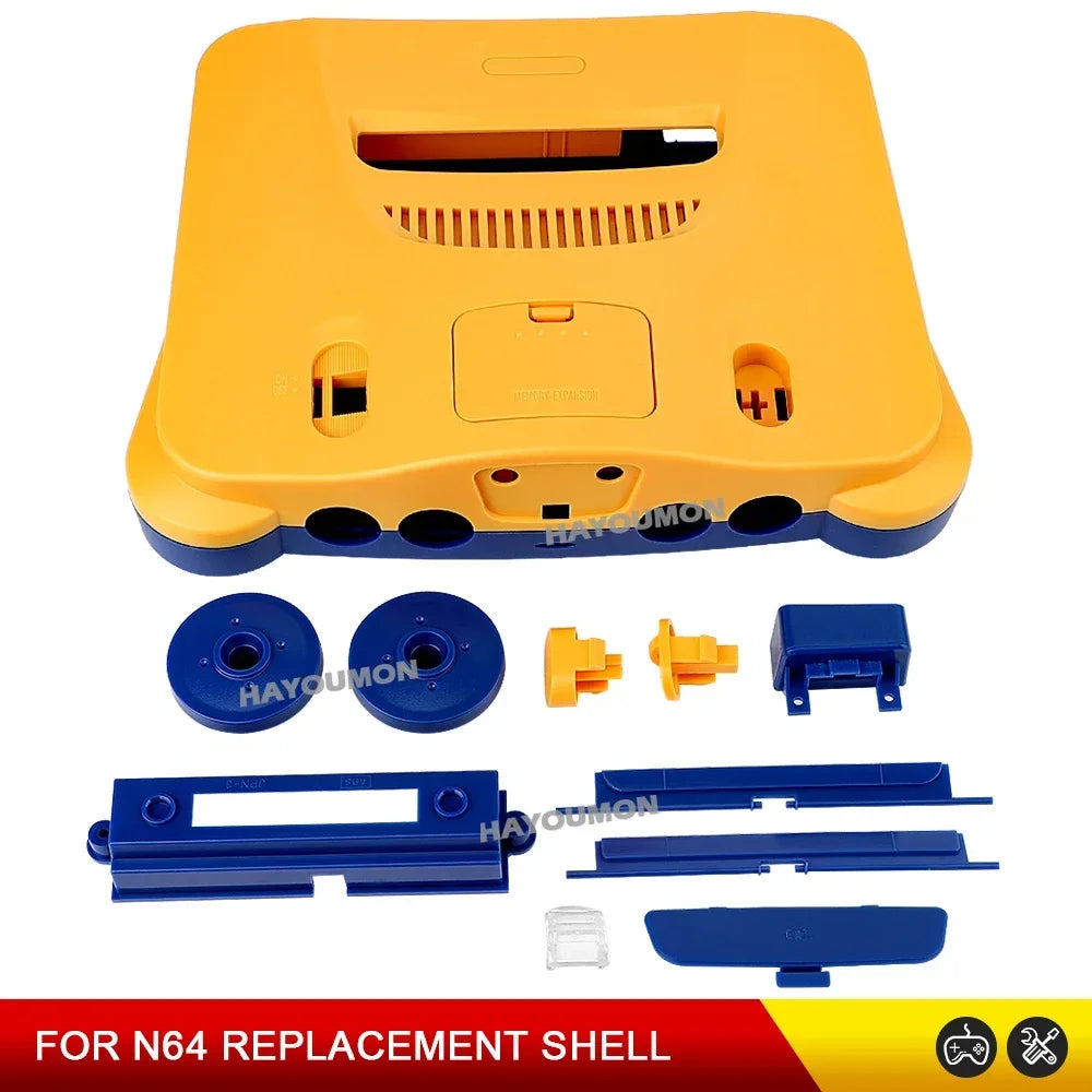 Multi-Colors Replacement Plastic Shell Translucent Case for N64 Replacement Case Transparent Boxes For N64 Console Gaming Access