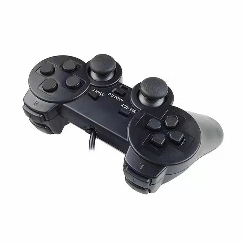 USB Wired Dual Vibration Controller for PC Windows and PS3
