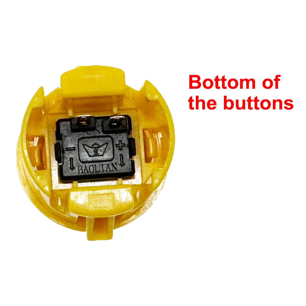 12pcs Copy Sanwa Buttons 30mm 24mm Arcade Push Button Switch Baolian Circle Buttons Micro Switch For Arcade DIY Kit