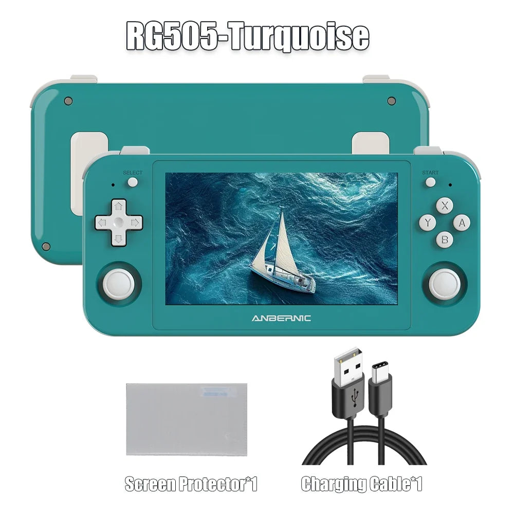 Anbernic RG505 Android 12 Handheld, 4.95-inch OLED, Hall Sticks