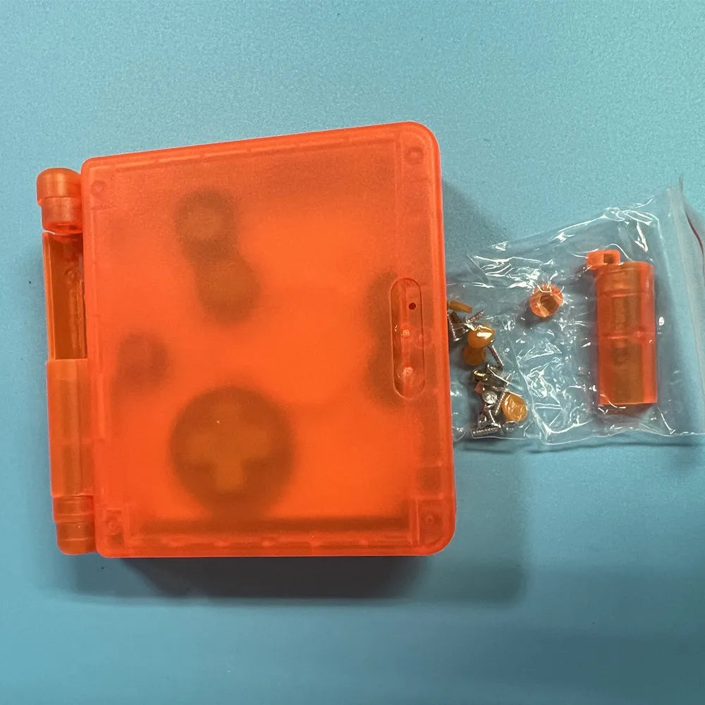 New Shell Case for GBASP Housing GBA SP Shell with Buttons and Sticker Sets Replacement for Gameboy Advance SP Game Accessories