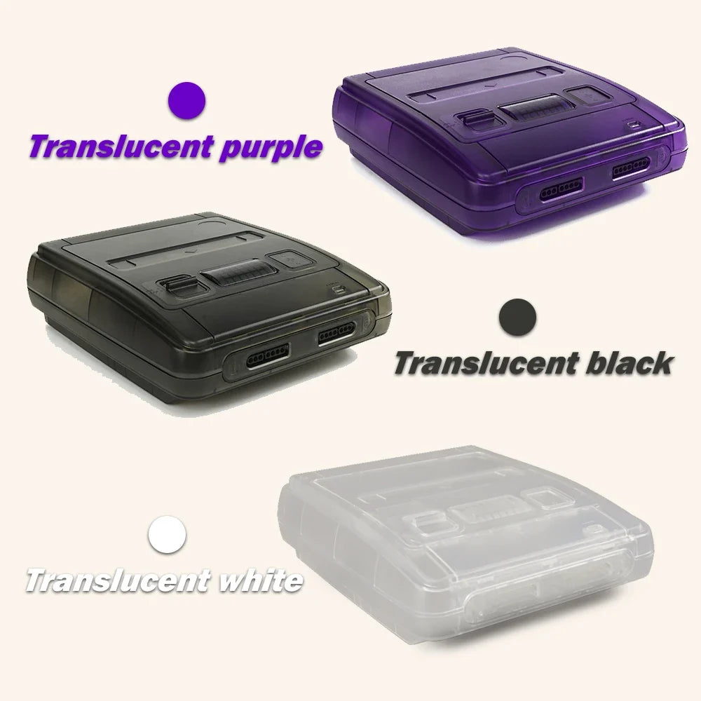 SNES SFC Transparent Replacement Shell with Screwdriver Kit