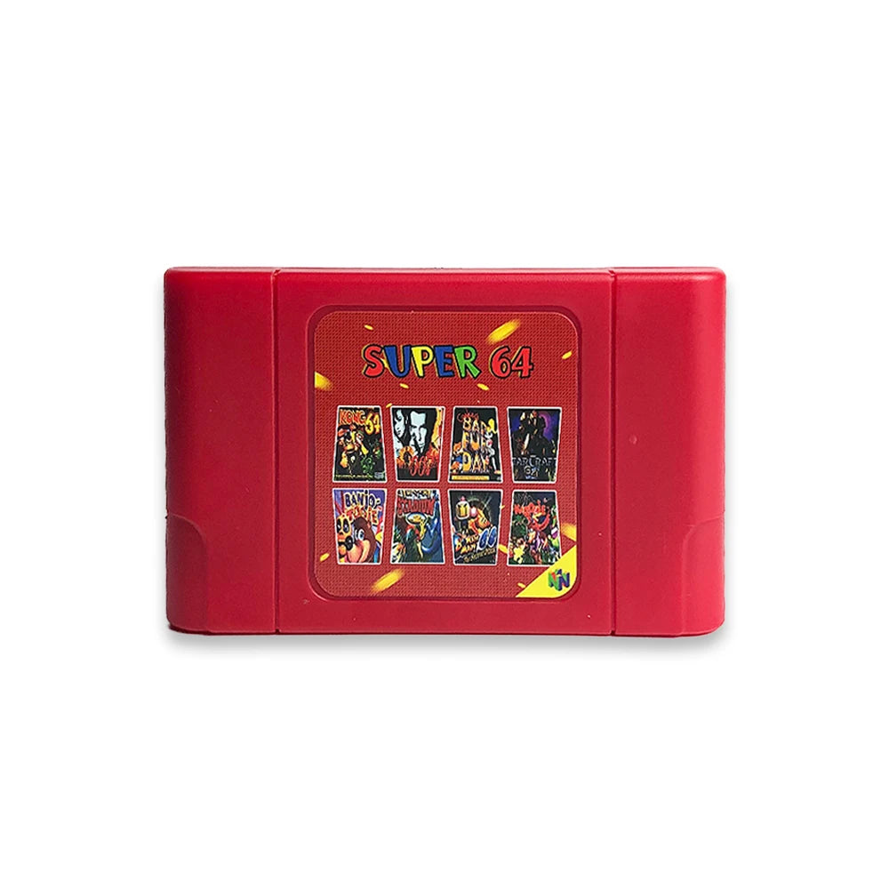 Super 64 340 in 1 Game Cartridge for N64, Region Free, 16GB Card