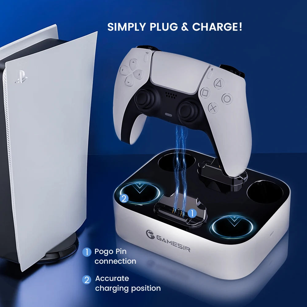 GameSir ZHP501 Dual Charger for PS5 DualSense and Edge