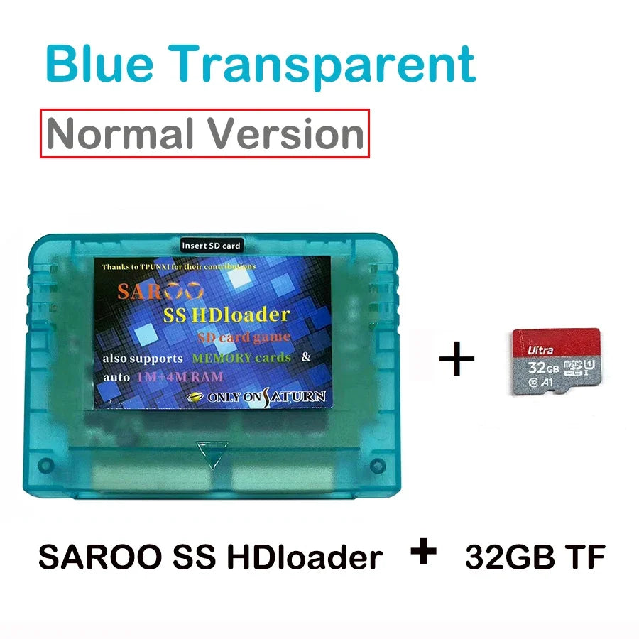 2025 Newest V0.7 SAROO SS HDloader Game Reader Cartridge Card Support SD TF Menory Cards Play Games Without CD for Saturn System
